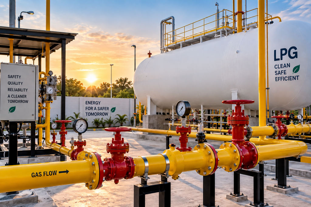 LPG gas pipeline infrastructure